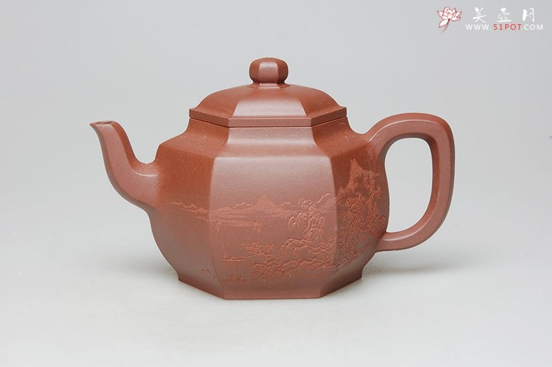 紫砂壶图片：华玉方壶 - 美壶网