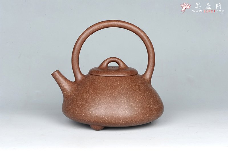 紫砂壶图片：石瓢提梁壶 - 美壶网