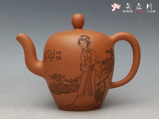 紫砂壶图片：中国古典名著《红楼梦》之十二金钗 - 美壶网