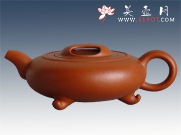 紫砂壶图片：朱砂石圆 - 美壶网