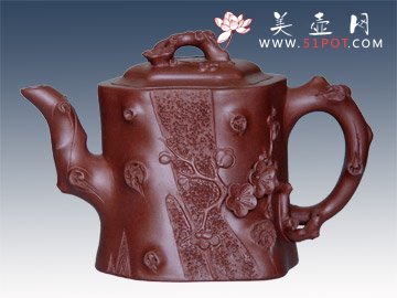 紫砂壶图片：梅开五福 - 美壶网