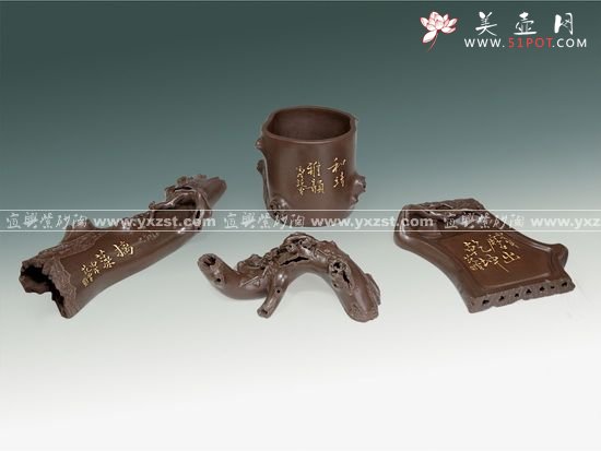 紫砂壶图片：梅桩文玩 拷贝 - 美壶网