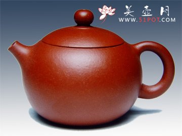 紫砂壶图片：朱砂西施壶 - 美壶网