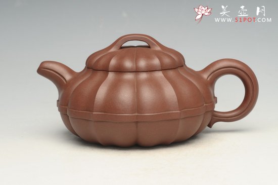 紫砂壶图片：线圆菱花 - 美壶网