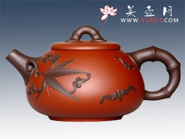 紫砂壶图片：祝福壶第二届中国国际茶叶交易会金奖 - 美壶网