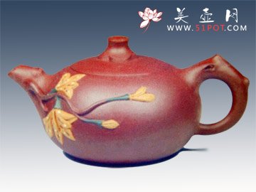 紫砂壶图片：花开并蒂 - 美壶网