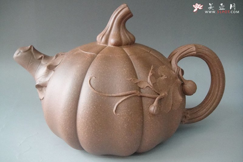 紫砂壶图片：南瓜壶 - 美壶网