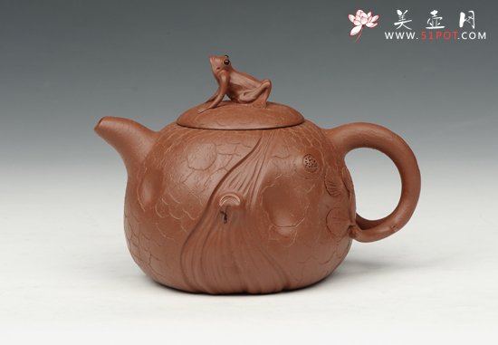 紫砂壶图片：青蛙望月 - 美壶网