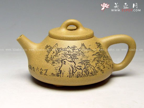 紫砂壶图片：子冶石瓢  - 美壶网