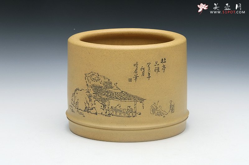 紫砂壶图片：笔筒 - 美壶网