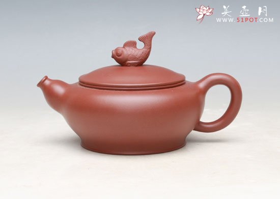 紫砂壶图片：鱼趣 - 美壶网